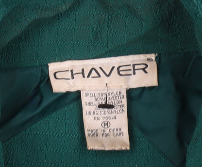 Womens UK Size M Chaver Green Windbreaker Coat