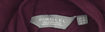 Womens UK Size 8 Parallel Purple Pullover Sweatshirt