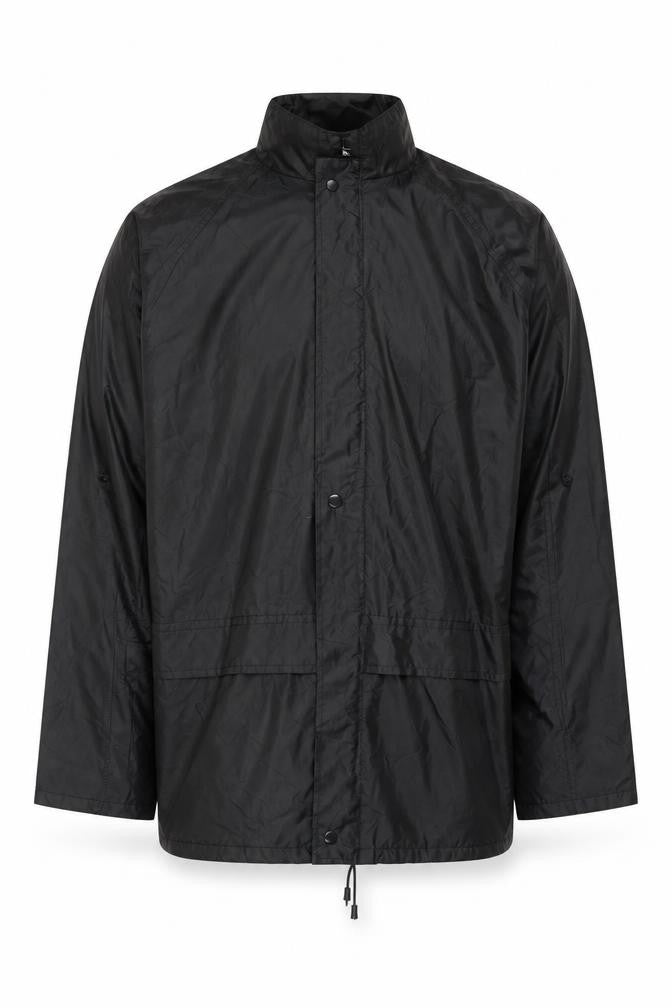 Mens UK Size XL Mil-Tec Black Rain Coat