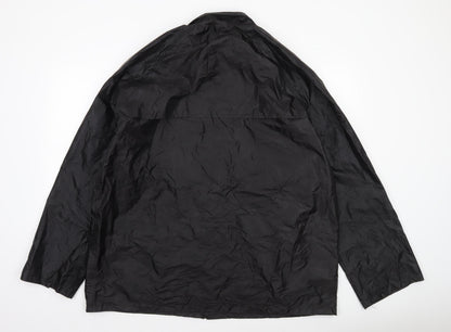 Mens UK Size XL Mil-Tec Black Rain Coat