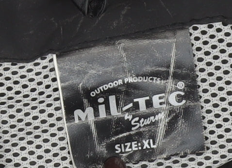 Mens UK Size XL Mil-Tec Black Rain Coat