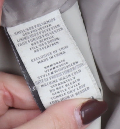 Womens UK Size 18 Hawke & Co Beige Puffer Jacket