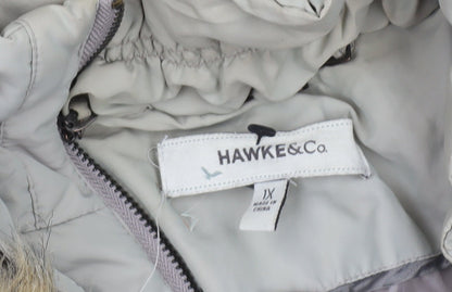 Womens UK Size 18 Hawke & Co Beige Puffer Jacket