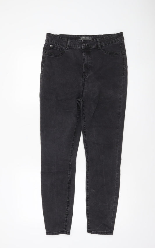 Denim Co Women’s Black Skinny Jeans Size 16 Stretch Denim