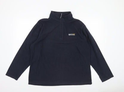Regatta Great Outdoors Women's Navy Fleece 1/2 Zip Pullover UK 18
