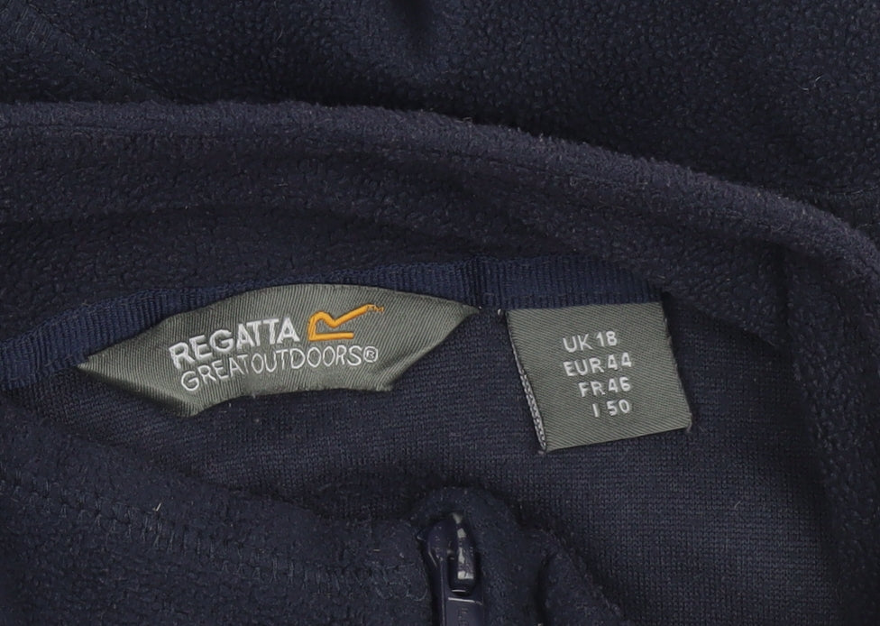 Regatta Great Outdoors Women's Navy Fleece 1/2 Zip Pullover UK 18