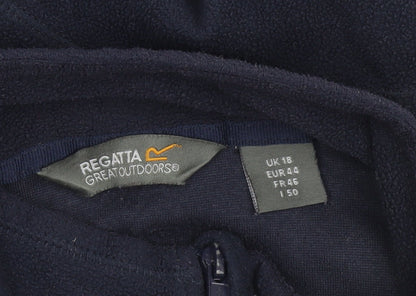 Regatta Great Outdoors Women's Navy Fleece 1/2 Zip Pullover UK 18