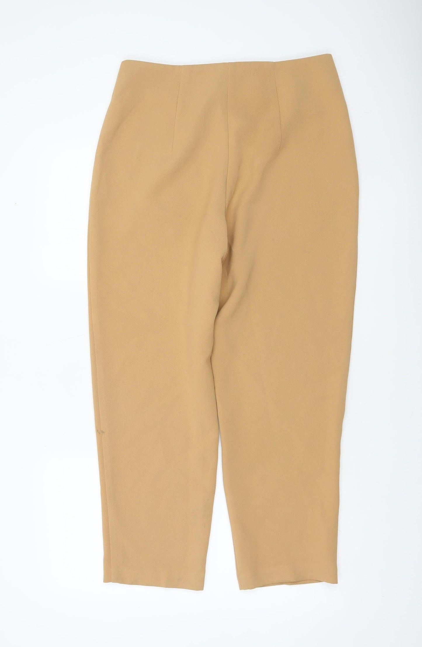 Primark Women Beige Size 12 Polyester Dress Pants