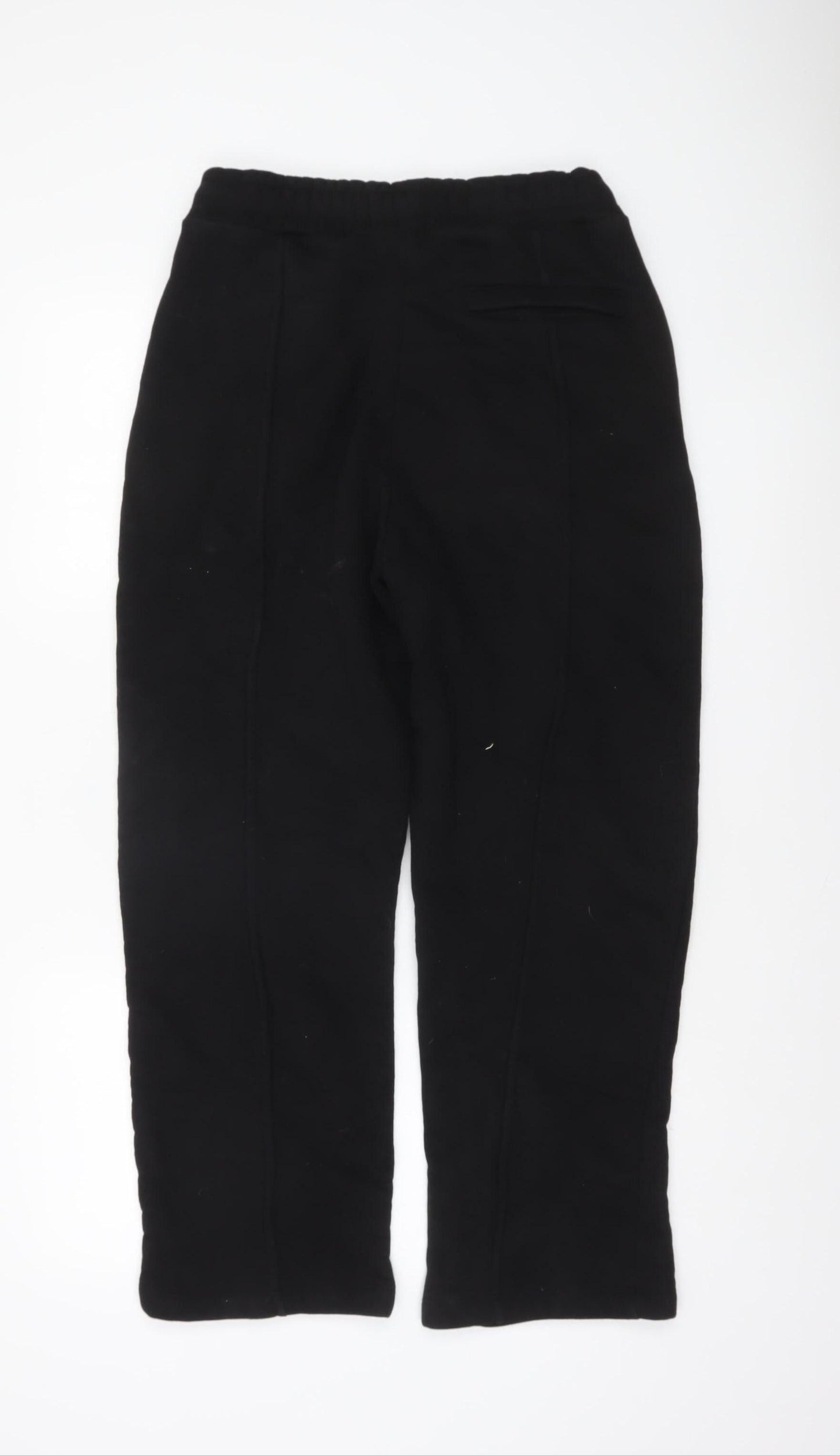 Bershka Womens Black Jogger Trousers Size 10 Cotton Blend