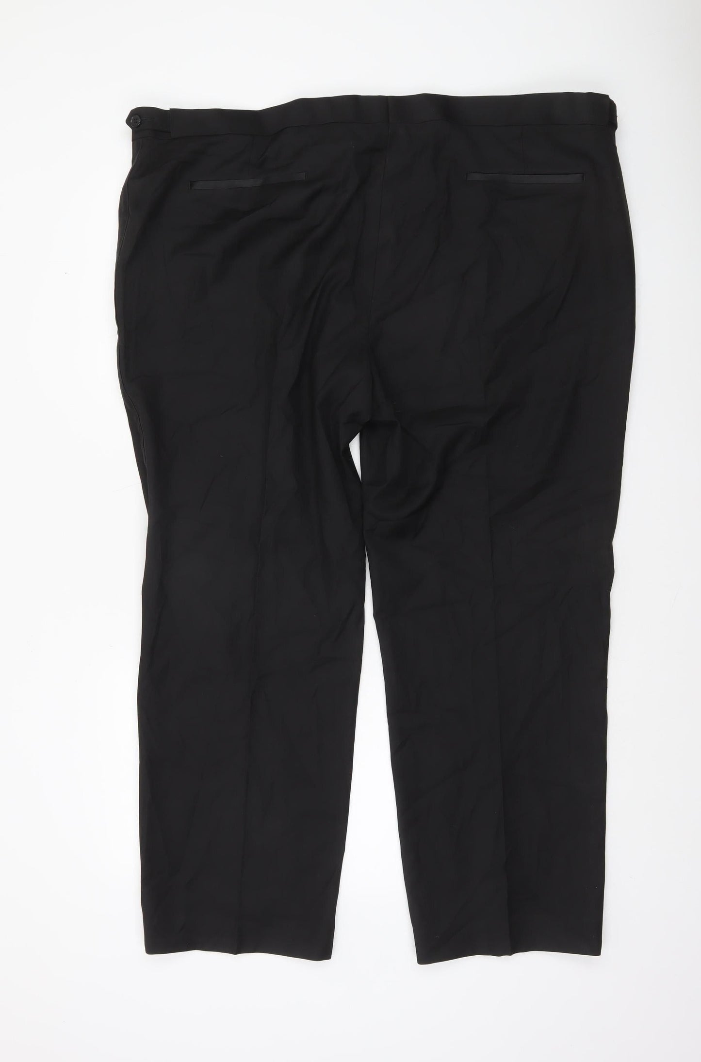 Marks and Spencer Men's Black Regular Fit Dress Pants 46S