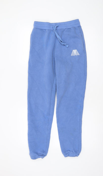 4TH ARQ Men Blue Jogger Sweatpants S Elastic Waist Cuffed Fleece