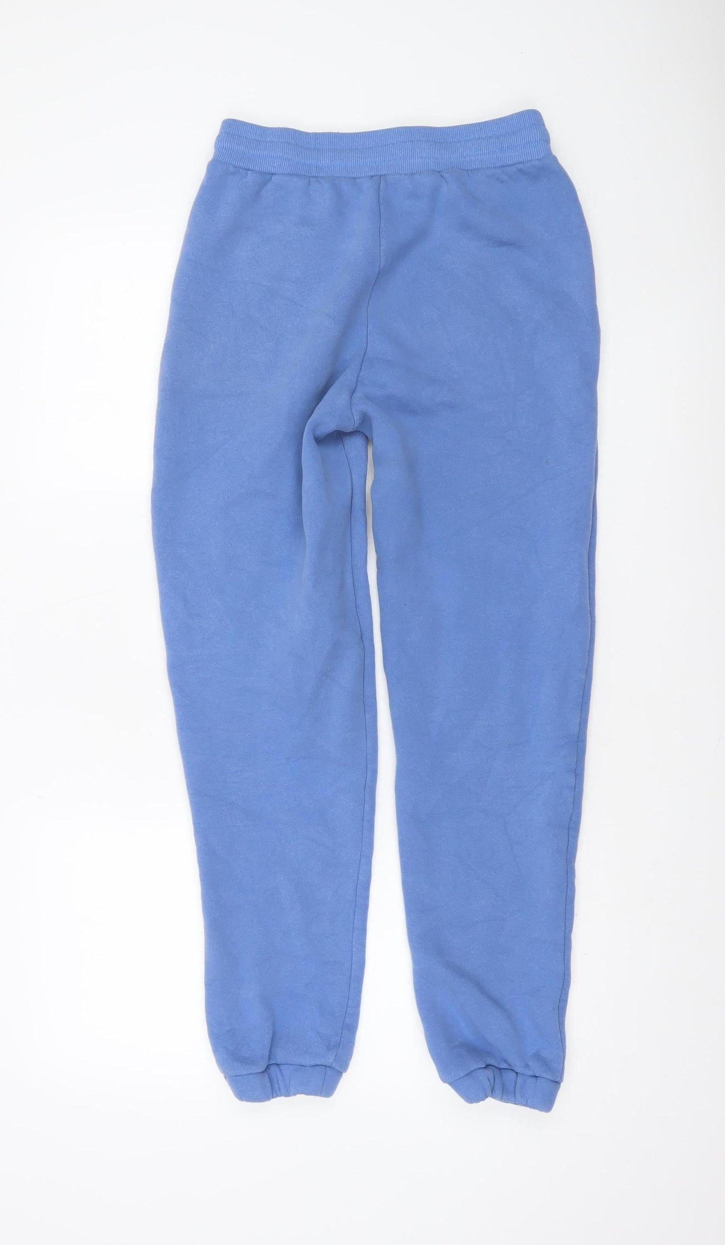 4TH ARQ Men Blue Jogger Sweatpants S Elastic Waist Cuffed Fleece