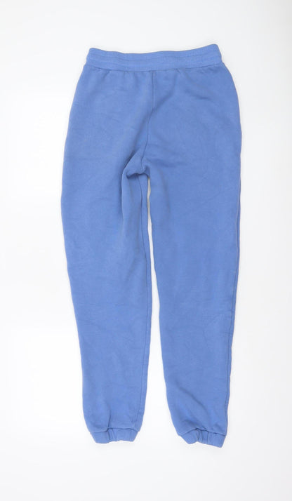 4TH ARQ Men Blue Jogger Sweatpants S Elastic Waist Cuffed Fleece
