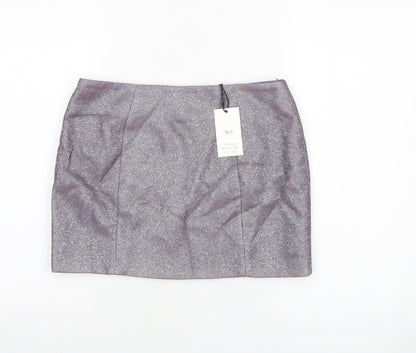Womens UK Size S SLA The Label Straight & Pencil Satin Skirt