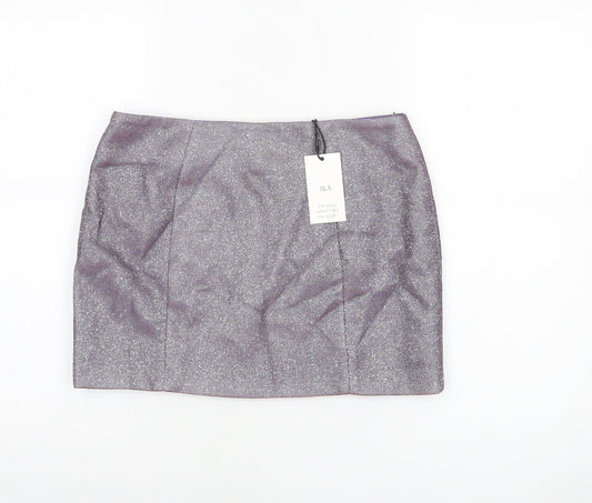 Womens UK Size S SLA The Label Straight & Pencil Satin Skirt