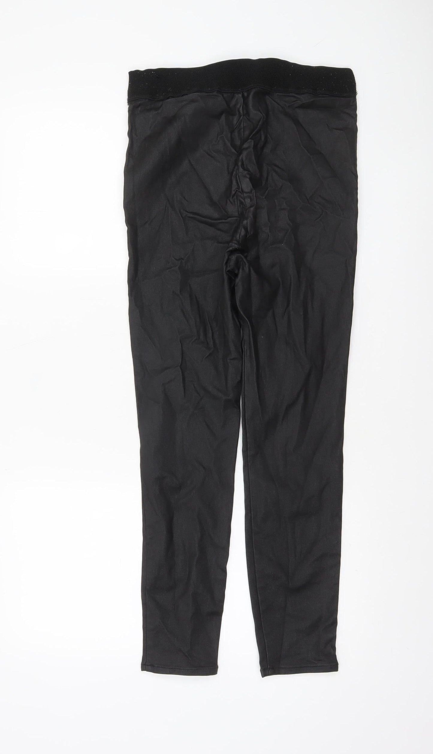 River Island Women Black Size 14 Skinny Jegging Trousers