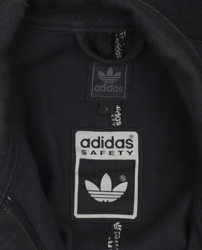 Adidas Men’s Black Military Jacket Size S Cotton Canvas Zip Button