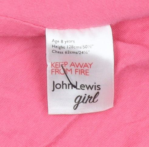 John Lewis Girls Multicoloured Floral Hooded Cotton Rain Coat Age 8