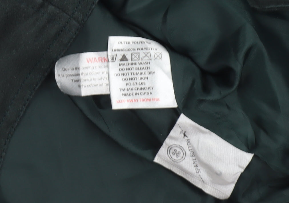 Womens UK Size 10 ONKO Black Biker Coat