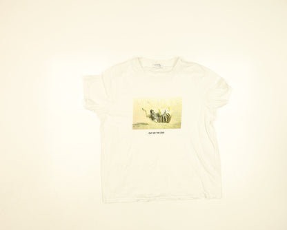 Womens UK Size L Pieces White Basic T-Shirt
