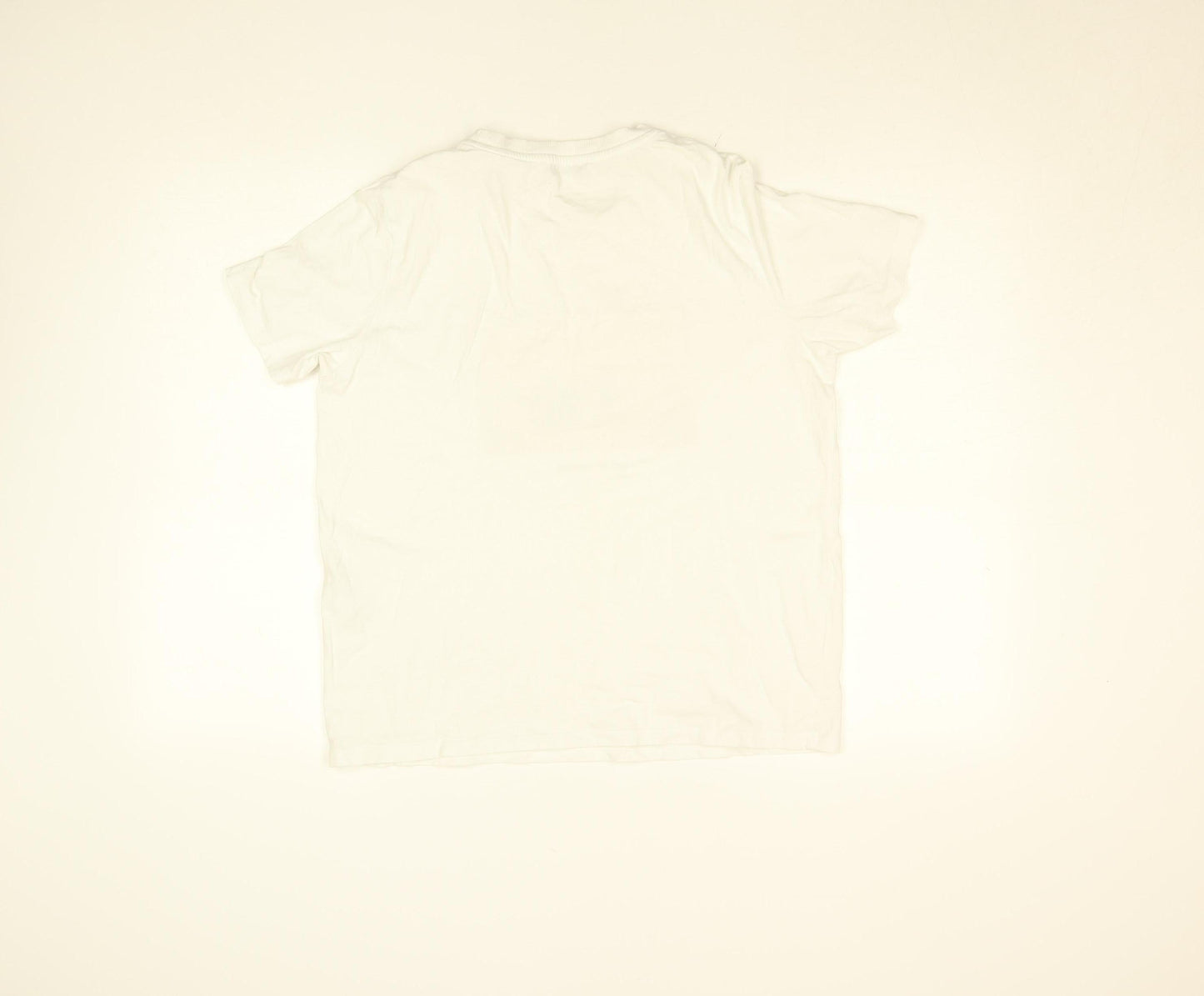 Womens UK Size L Pieces White Basic T-Shirt