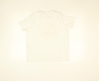 Womens UK Size L Pieces White Basic T-Shirt