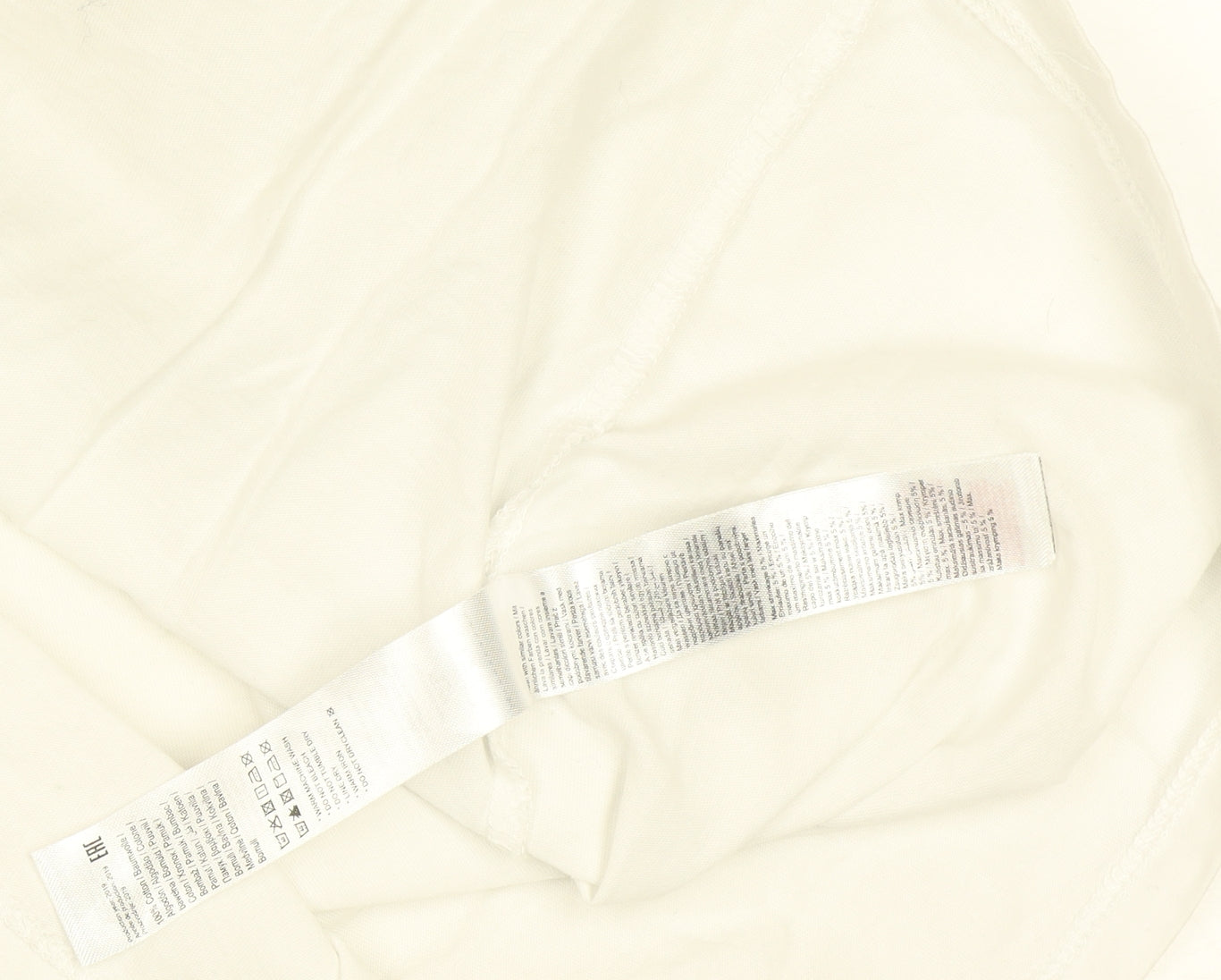 Womens UK Size L Pieces White Basic T-Shirt