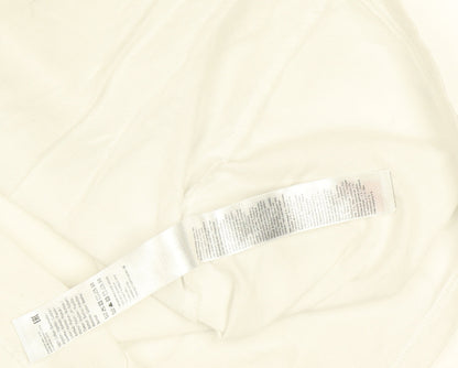 Womens UK Size L Pieces White Basic T-Shirt