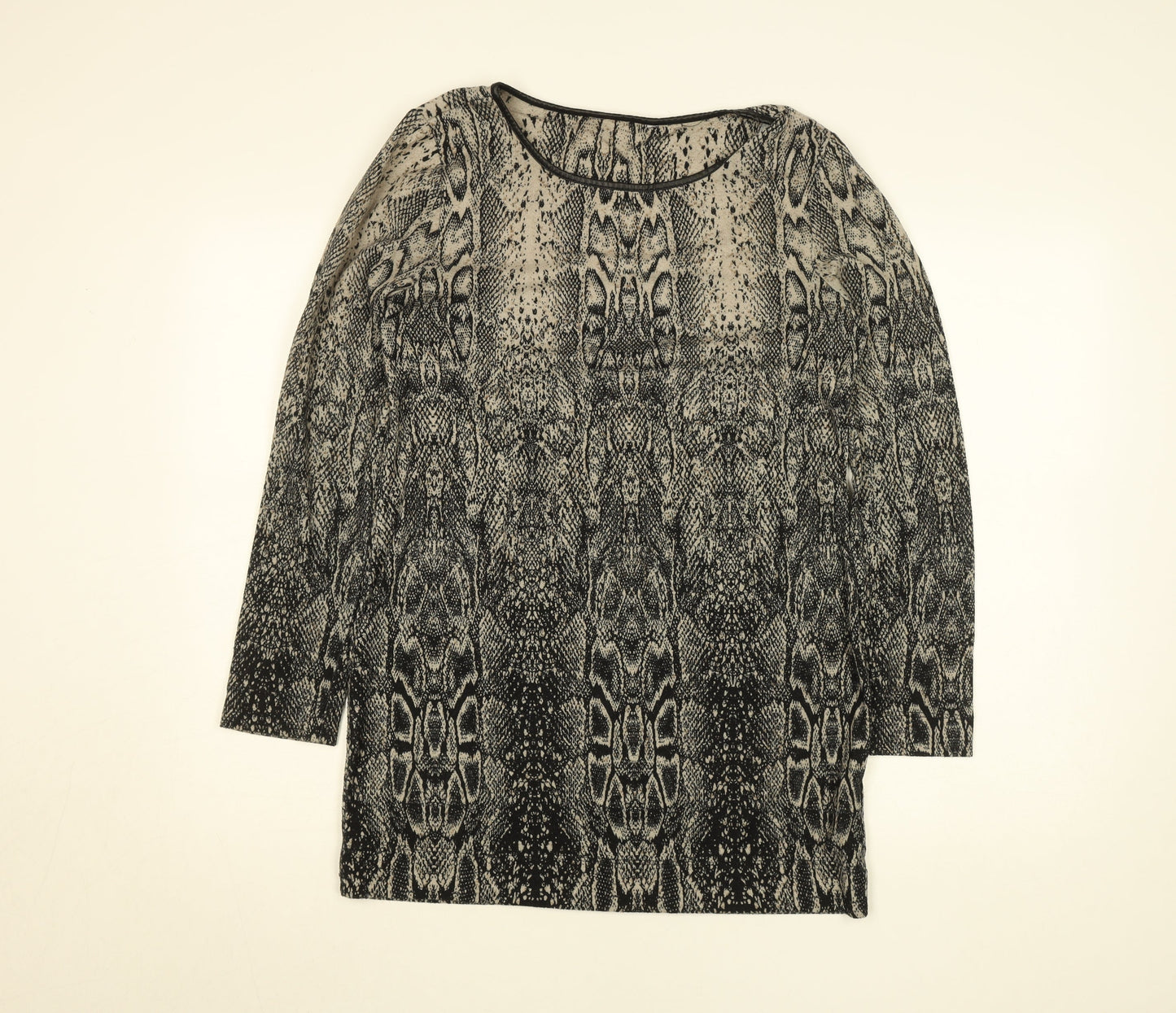 Marks and Spencer Women Black Animal Print Bodycon Dress Size 12