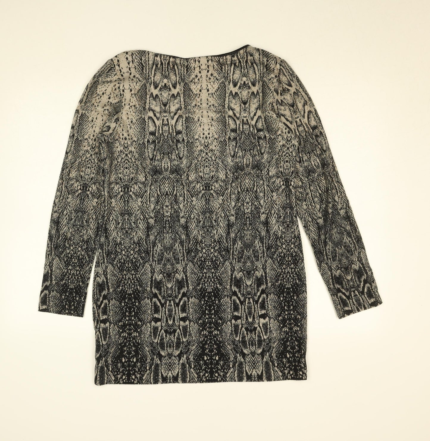 Marks and Spencer Women Black Animal Print Bodycon Dress Size 12