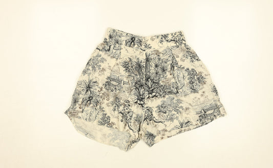 Womens UK Size 8 C&A Regular Fit Paperbag Shorts