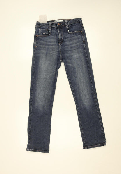 ZARA Womens Blue Slim Fit Mid Rise Skinny Jeans Size 10