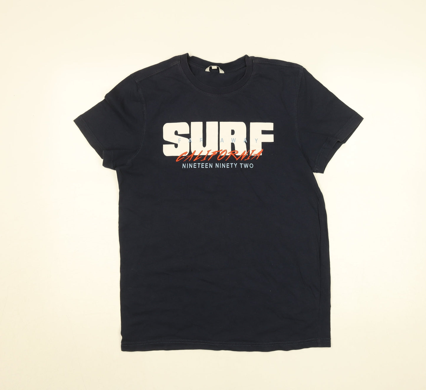 Review for Teens Blue Surf California 1992 Graphic Cotton T-Shirt L