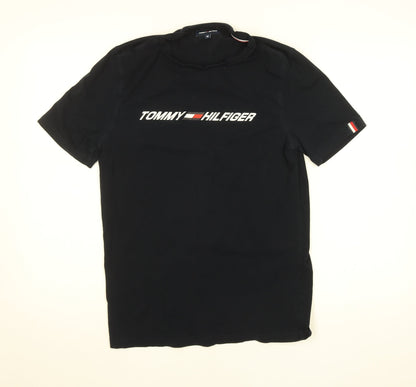 Tommy Hilfiger Men's Black Crew Neck Short Sleeve T-Shirt M