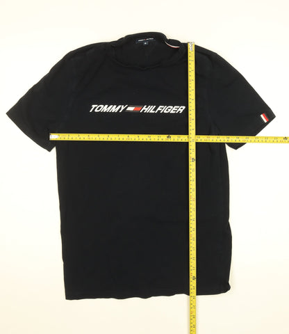 Tommy Hilfiger Men's Black Crew Neck Short Sleeve T-Shirt M
