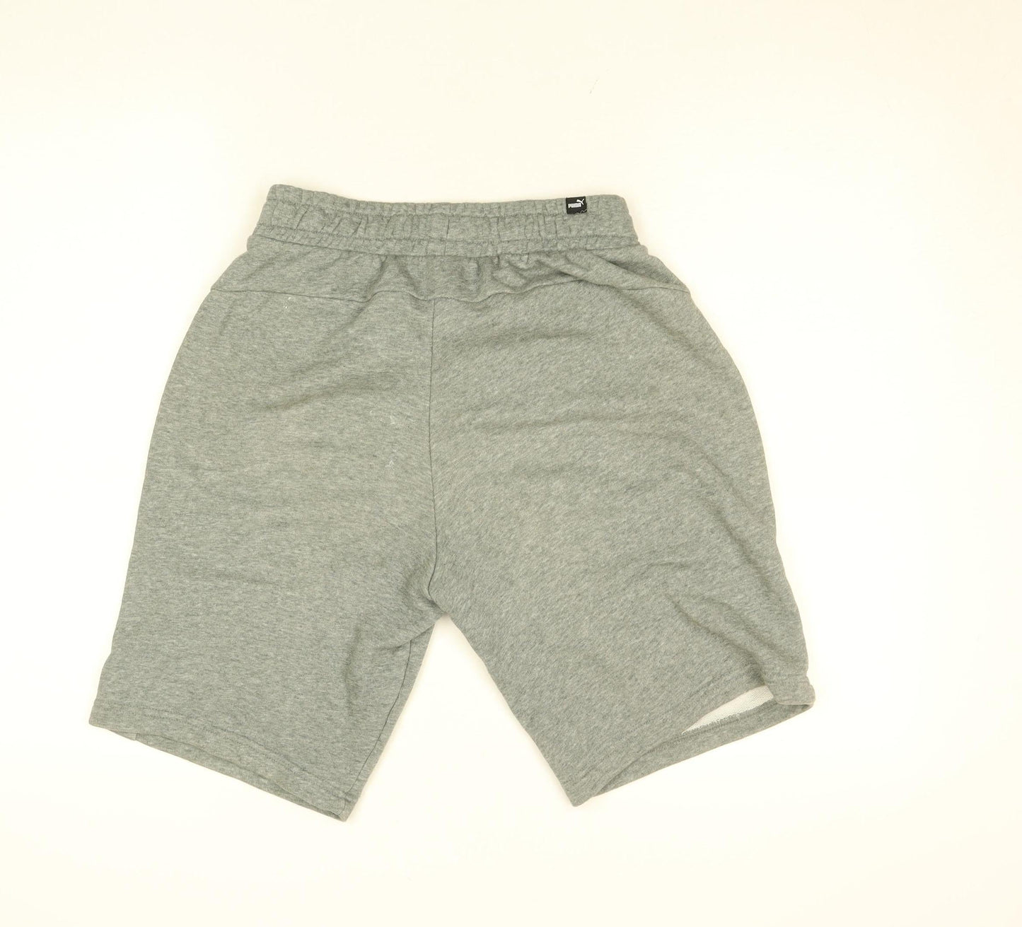 Puma Mens Grey Sweat Shorts Size S Elastic Waist Sportswear