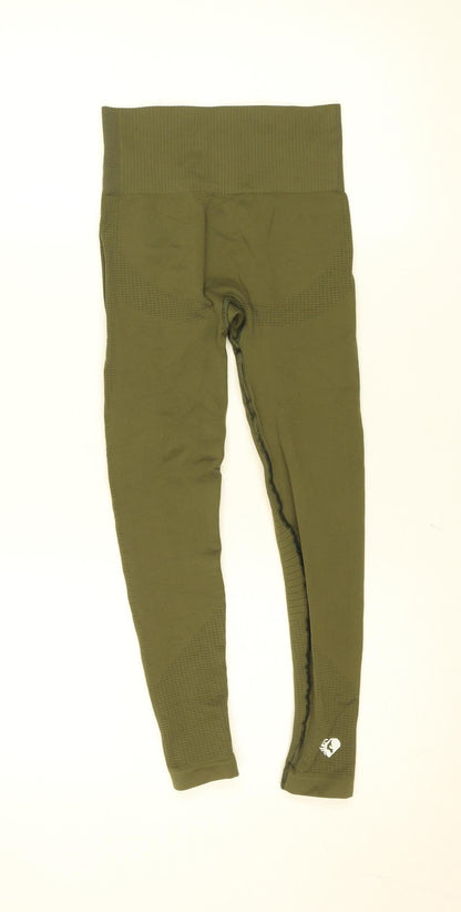 Womens UK Size XS Women's Best Athletic Fit Leggings Green Leggings