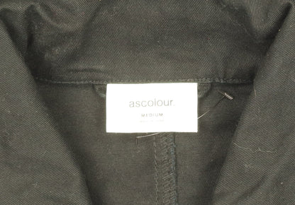 AS Colour Men's Black Cotton Music Embroidered Work Jacket Medium