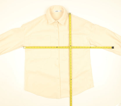 Womens UK Size 12 Missguided Beige Basic Jacket