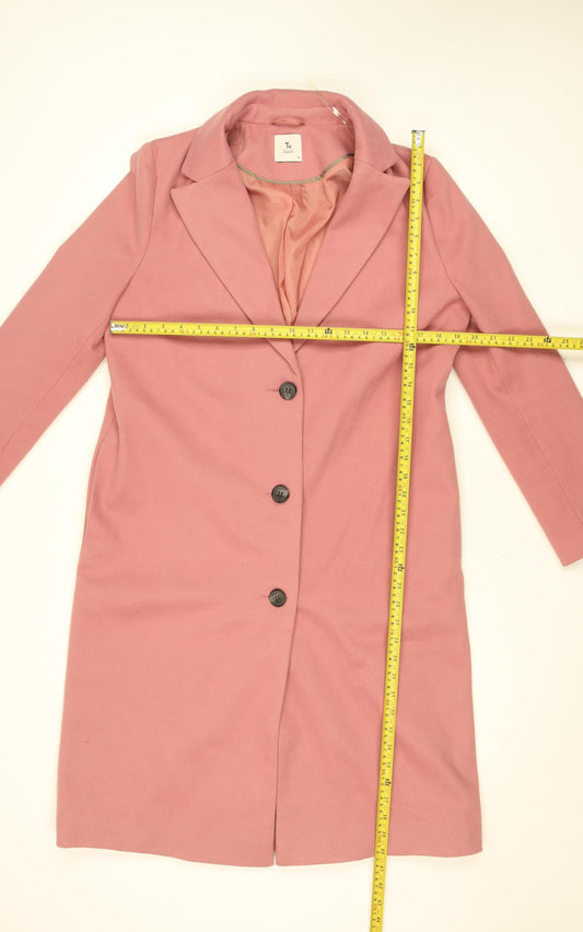 Womens UK Size 14 TU Pink Overcoat