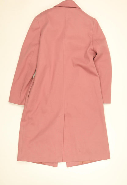 Womens UK Size 14 TU Pink Overcoat