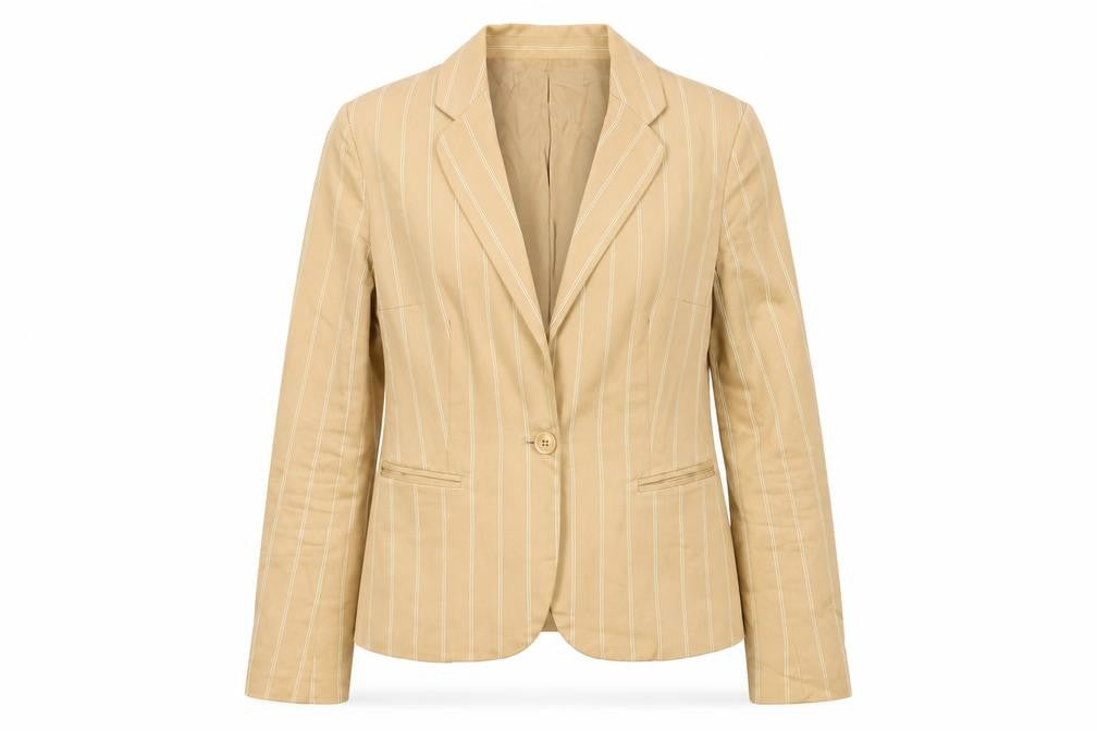 Womens UK Size 8 Zara Beige Basic Jacket