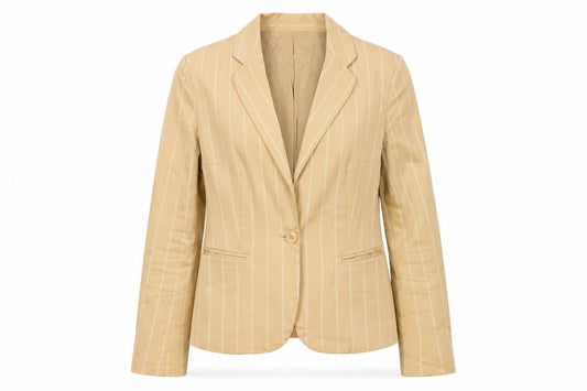 Womens UK Size 8 Zara Beige Basic Jacket
