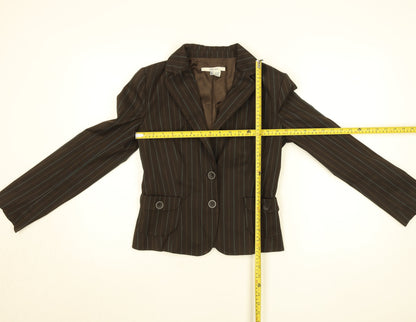 Womens UK Size S Zara Brown Basic Jacket