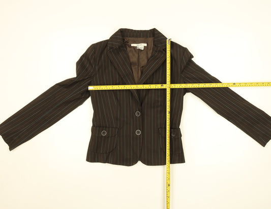 Womens UK Size S Zara Brown Basic Jacket