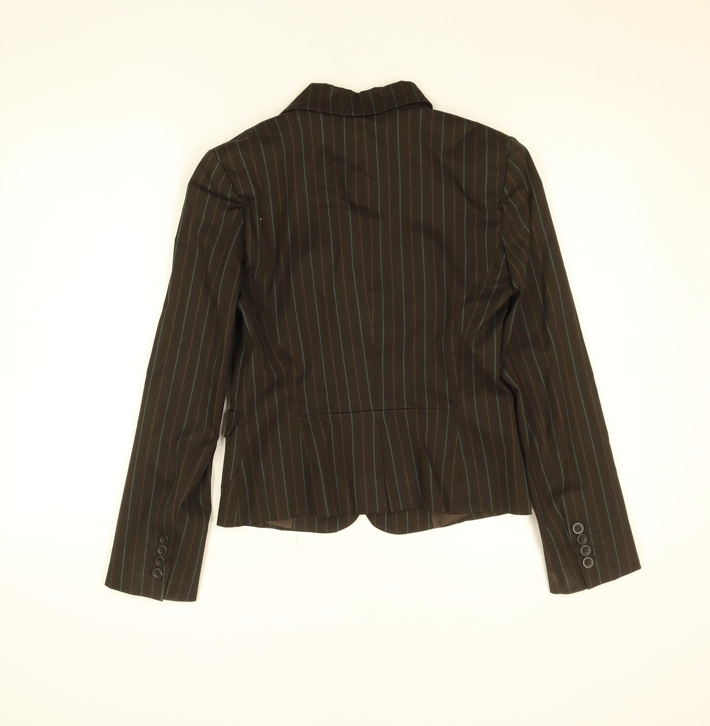Womens UK Size S Zara Brown Basic Jacket