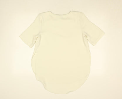 Womens UK Size 8 Topshop Ivory Basic Blouse