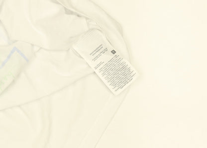 Womens UK Size S Pieces White Basic T-Shirt