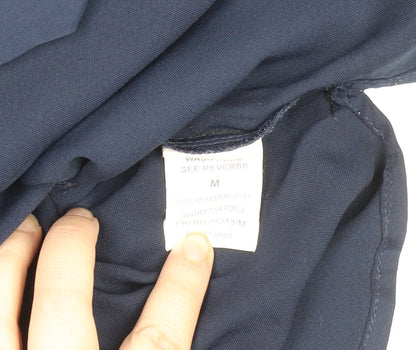 Womens UK Size M Zudio Blue Basic Button-Up