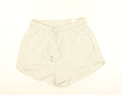 H&M Womens Grey Size 8 Sweat Shorts Lightweight Jersey Activewear